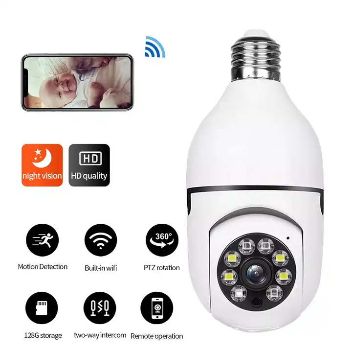 v380 wifi wireless bulb camera