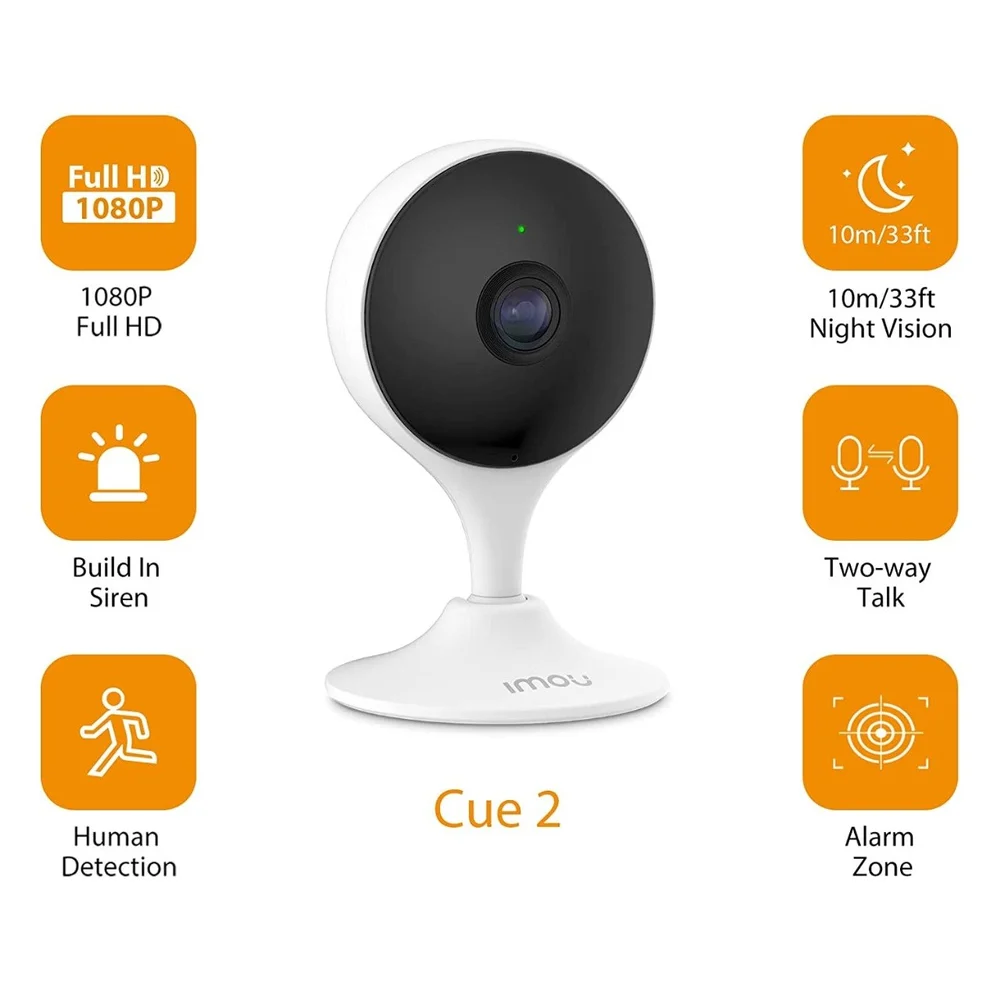 IMOU Cue 2 (2mp) WIFI Wireless CCTV Camera