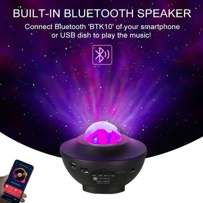 Starry Light Projector with Bluetooth Speaker