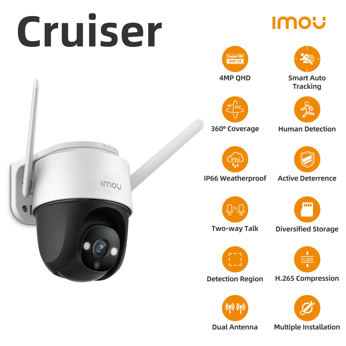 IMOU Cruiser (4mp) WIFI Wireless CCTV Camera