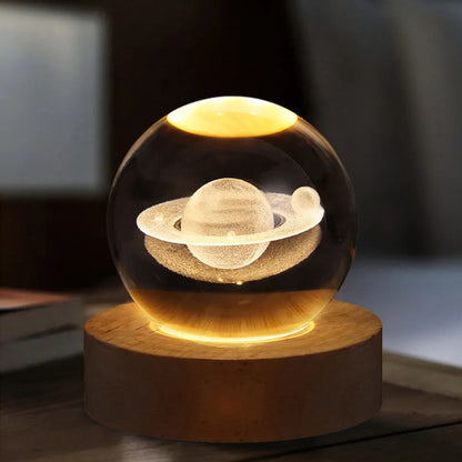 3D Crystal Ball Shape Lamp