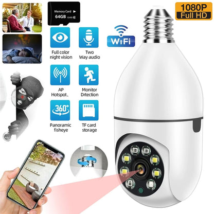 v380 wifi wireless bulb camera