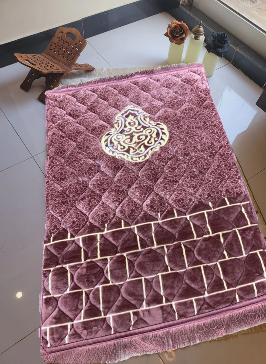 Pink Turkish Foam Prayer mat -  Premium Foam Jayenamaz